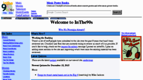 What Inthe90s.com website looked like in 2018 (6 years ago)