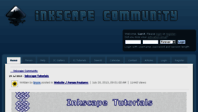 What Inkscapecommunity.com website looked like in 2018 (6 years ago)
