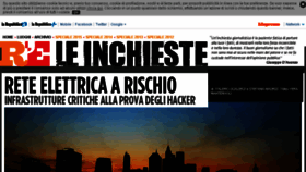 What Inchieste.repubblica.it website looked like in 2018 (6 years ago)