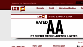 What Izb.co.zm website looked like in 2018 (8 years ago)