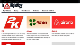 What Isdownrightnow.net website looked like in 2018 (6 years ago)