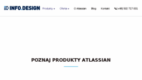 What Infodesign.pl website looked like in 2018 (6 years ago)