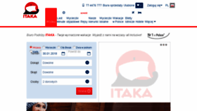 What Itaka.pl website looked like in 2018 (6 years ago)