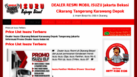 What Isuzuonline.com website looked like in 2018 (6 years ago)