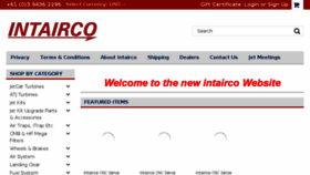 What Intairco.net website looked like in 2018 (6 years ago)