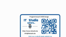 What Itstudio.ba website looked like in 2018 (6 years ago)