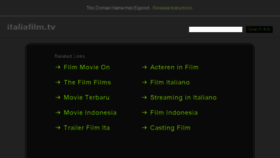What Italiafilm.tv website looked like in 2018 (6 years ago)