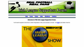What Irishleaguesupporters.com website looked like in 2018 (6 years ago)
