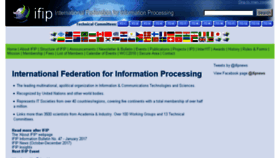 What Ifip.org website looked like in 2018 (6 years ago)