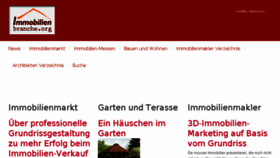 What Immobilienbranche.org website looked like in 2018 (7 years ago)