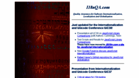 What I18nqa.com website looked like in 2018 (6 years ago)