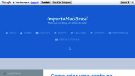 What Importamaisbrasil.com.br website looked like in 2018 (6 years ago)