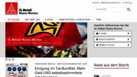 What Igmetall-mainz-worms.de website looked like in 2018 (6 years ago)
