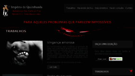 What Imperiodequimbanda.com.br website looked like in 2018 (6 years ago)