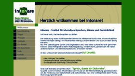 What Intonare.de website looked like in 2018 (6 years ago)