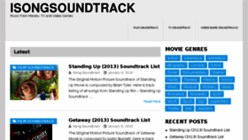 What Isongsoundtrack.com website looked like in 2018 (6 years ago)