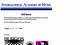 What Internationalacademyofmusic.com website looked like in 2018 (6 years ago)