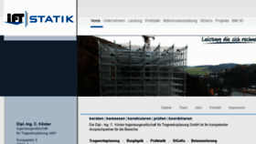 What Ift-statik.de website looked like in 2018 (6 years ago)