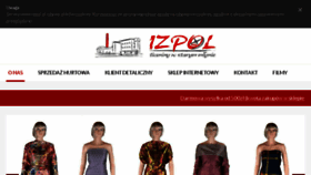 What Izpol.pl website looked like in 2018 (6 years ago)