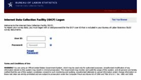 What Idcf.bls.gov website looked like in 2018 (6 years ago)