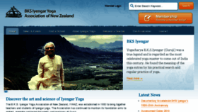 What Iyengar-yoga.org.nz website looked like in 2018 (6 years ago)