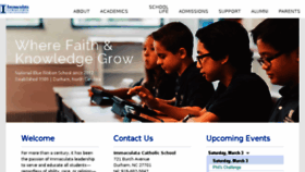 What Immaculataschool.org website looked like in 2018 (6 years ago)
