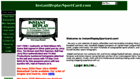 What Instantreplaysportcard.com website looked like in 2018 (6 years ago)