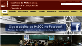 What Ime.unicamp.br website looked like in 2018 (6 years ago)