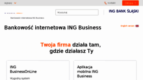 What Ingbusinessonline.pl website looked like in 2018 (6 years ago)