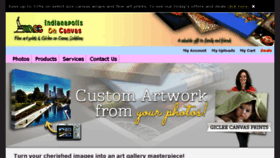 What Indianapolisoncanvas.com website looked like in 2018 (6 years ago)