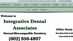 What Integrativedental.com website looked like in 2018 (6 years ago)
