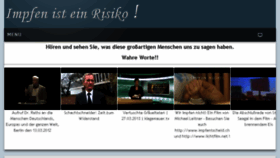 What Impfrisiko.eu website looked like in 2018 (8 years ago)
