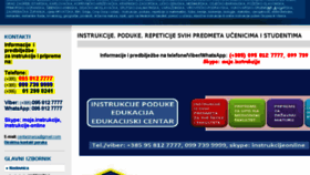 What Instrukcije-poduka.com website looked like in 2018 (6 years ago)
