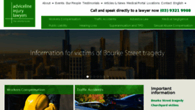 What Injuryadviceline.com.au website looked like in 2018 (6 years ago)