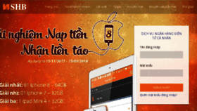 What Ibanking.shb.com.vn website looked like in 2018 (6 years ago)