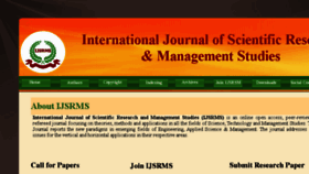 What Ijsrms.com website looked like in 2018 (6 years ago)