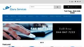 What Iguruservices.com website looked like in 2018 (6 years ago)