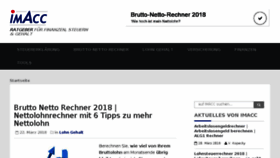 What Imacc.de website looked like in 2018 (6 years ago)