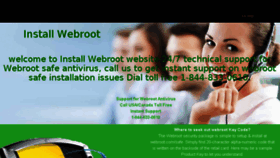 What Installwebroot.org website looked like in 2018 (6 years ago)