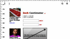 What Inchcentimeter.nl website looked like in 2018 (6 years ago)
