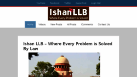 What Ishanllb.com website looked like in 2018 (6 years ago)