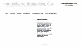 What Inmobiliariabungalow.com website looked like in 2018 (6 years ago)