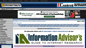 What Informationadvisor.com website looked like in 2018 (6 years ago)