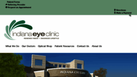 What Indianaeyeclinic.com website looked like in 2018 (6 years ago)