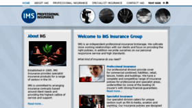 What Imsinsurancegroup.co.uk website looked like in 2018 (6 years ago)