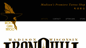 What Ironquilltattoo.com website looked like in 2018 (6 years ago)