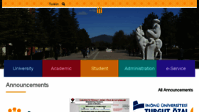 What Inonu.edu.tr website looked like in 2018 (7 years ago)