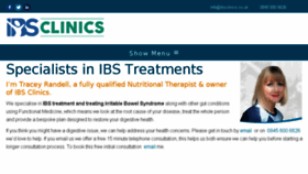 What Ibsclinics.co.uk website looked like in 2018 (6 years ago)