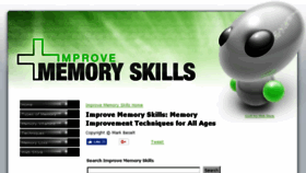 What Improve-memory-skills.com website looked like in 2018 (6 years ago)