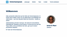 What Immermannpraxis.de website looked like in 2018 (6 years ago)